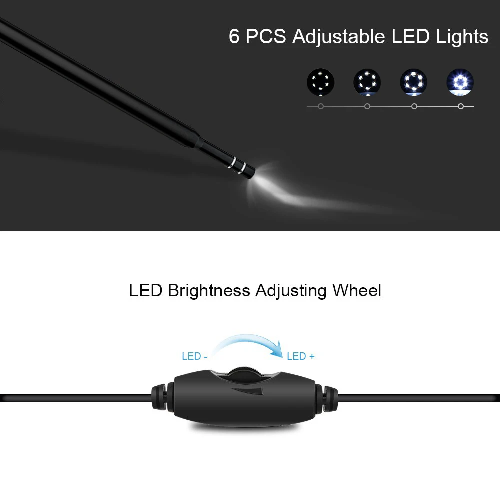 Inskam I98 USB Digital Otoscope Tool 3 in 1 Professional Inspection Endoscope Camera 0.3MP Visual Images Ear Otoscope