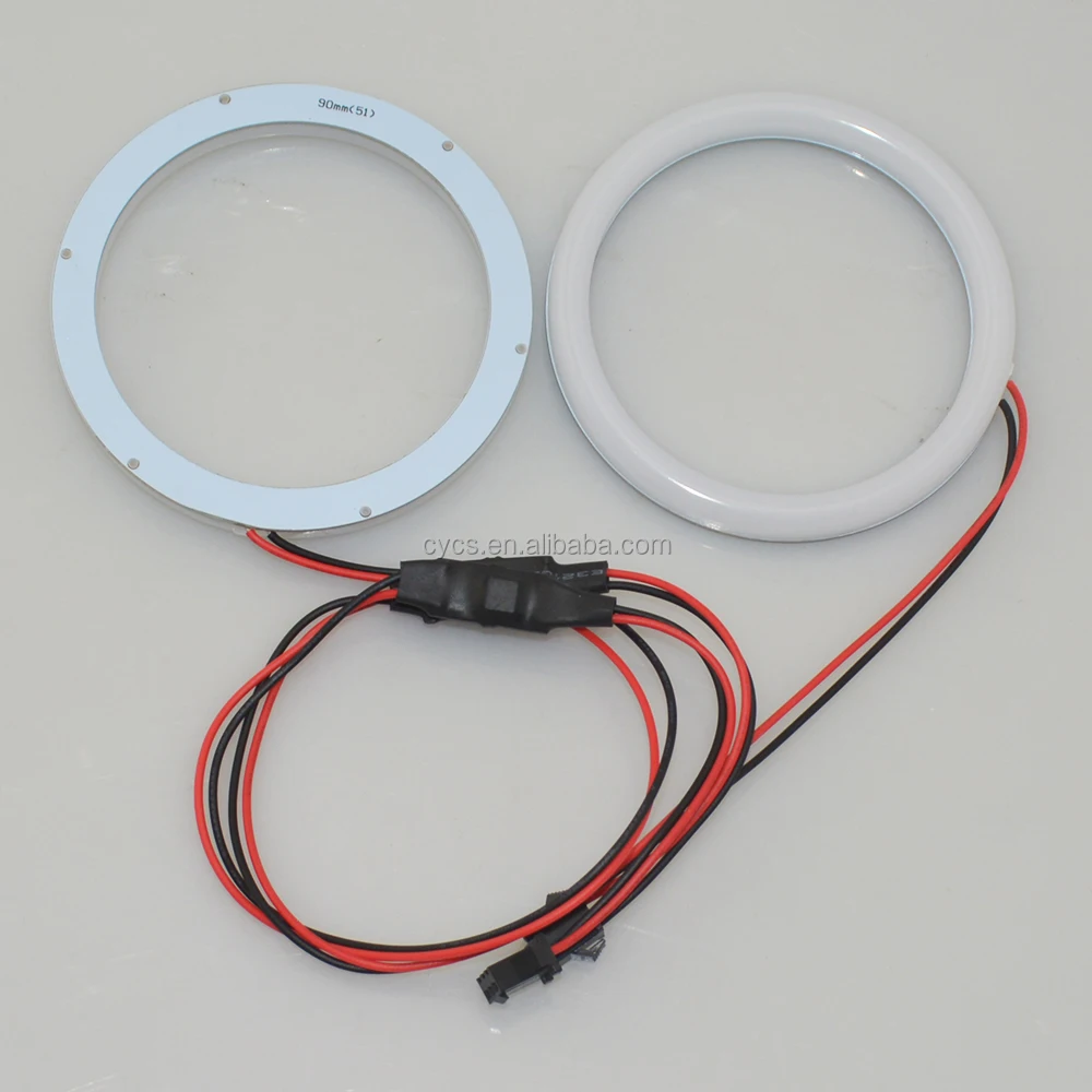 51led 51smd DC 12V led angel eyes lighting 90mm SMD Cotton projector led angel eyes halo rings Cotton Lights Car LED Angel Eyes