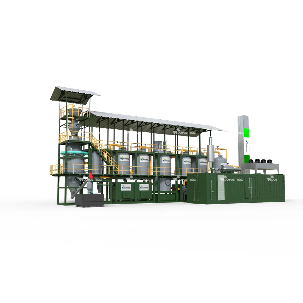 Framework Structure of Bamboo Processing Waste Power Generation System Biowatt 500 Biomass power plant