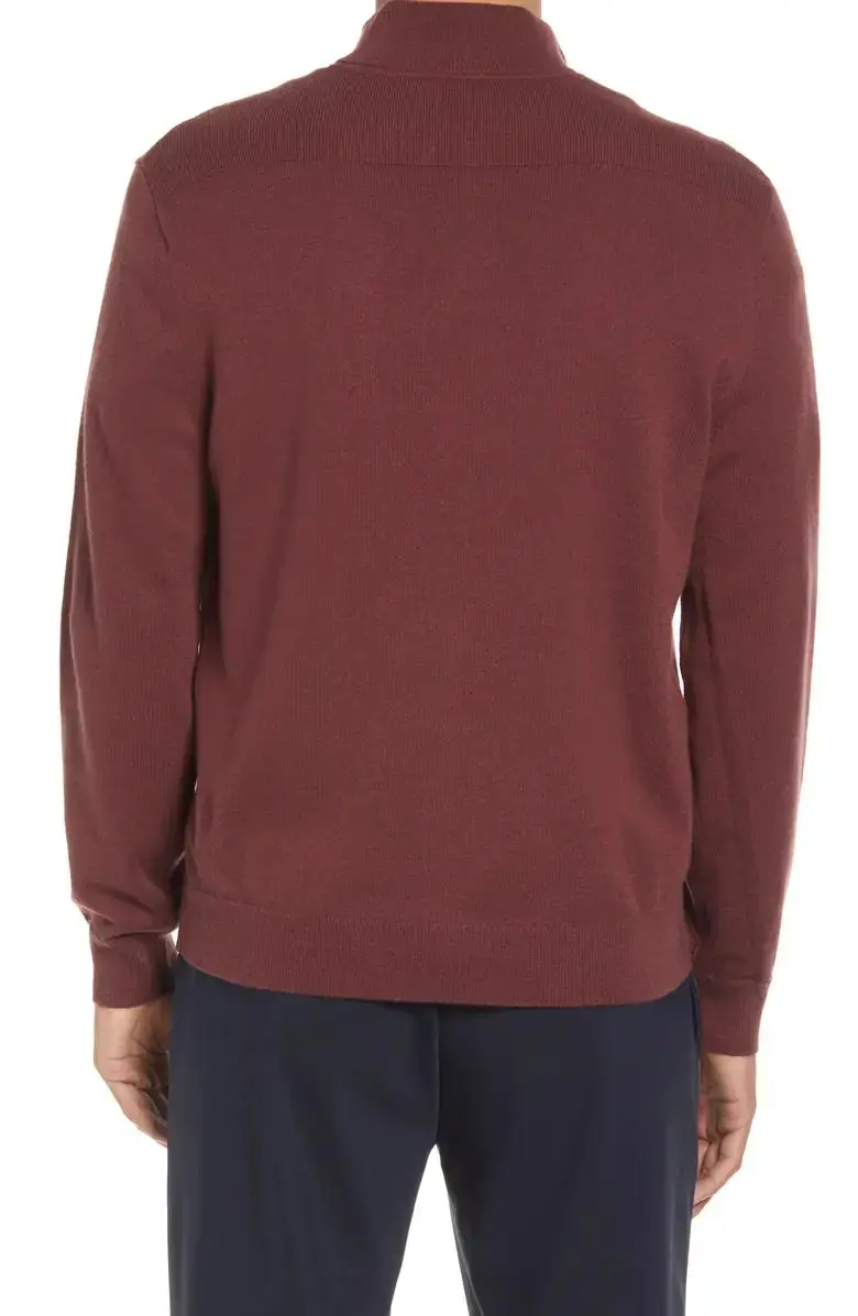 100%cashmere Men Sweater Custom Zip Front Knitted Winter Clothes for Men Crew Neck Print Pattern Picture Thick Pullover 50pcs