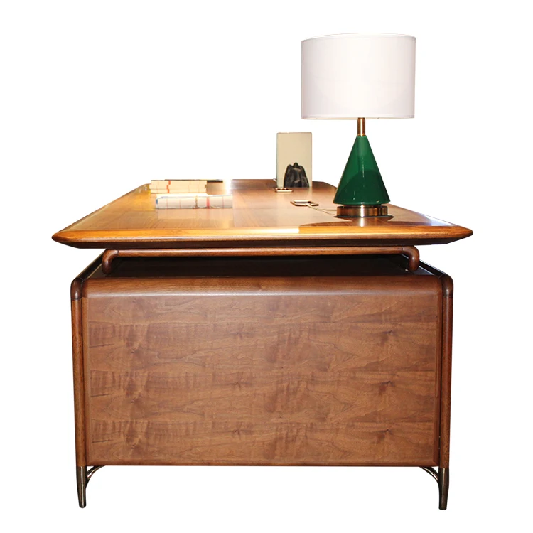 Ceo High End Modern Furniture Wooden L-shaped Office Computer Table Mdf Luxury Boss Desk Chinese Classic President Desk I-shapd