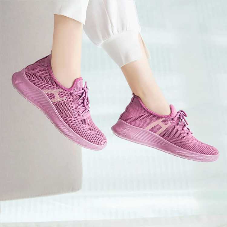 
Chinese Factory Pink Black Ladies Sports Shoes Low Prices Sports Shoes Sneakers Women 
