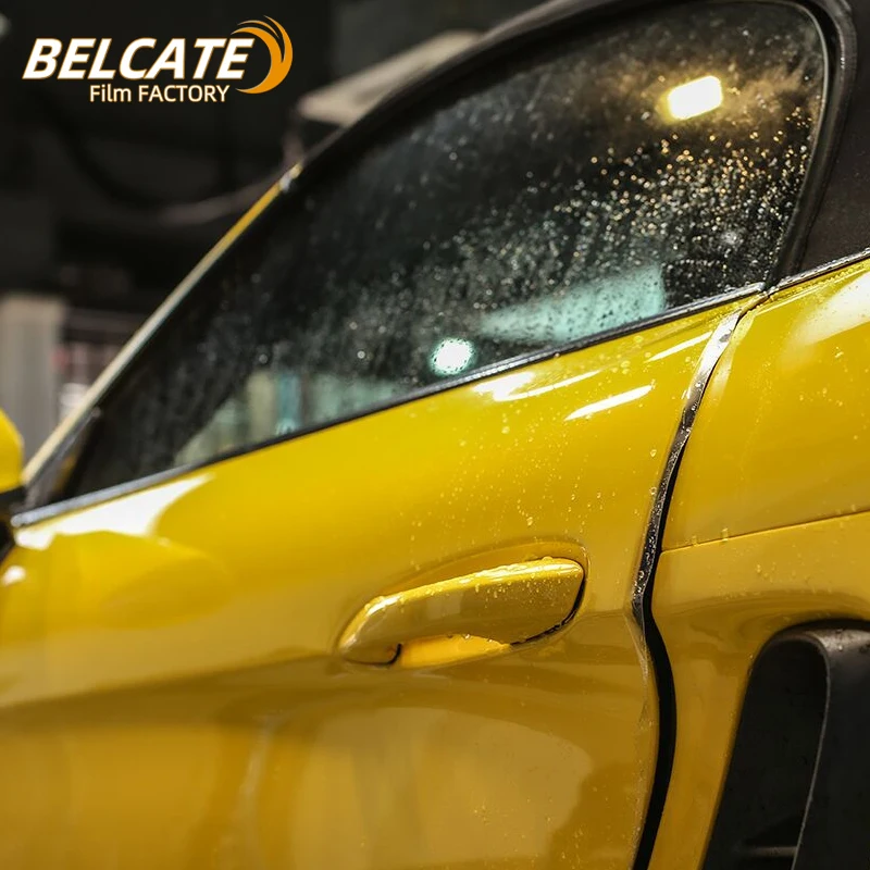 Автоматическая пластиковая пленка BELCATE 1,52x15 м мил, самовосстанавливающаяся антипожелтевающая защитная пленка из ТПУ для защиты краски, растягивающаяся защитная пленка