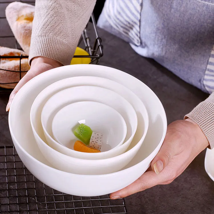 Заводская индивидуальная Корейская красивая керамическая суповая/рисовая/салатная/круглая миска для лапши