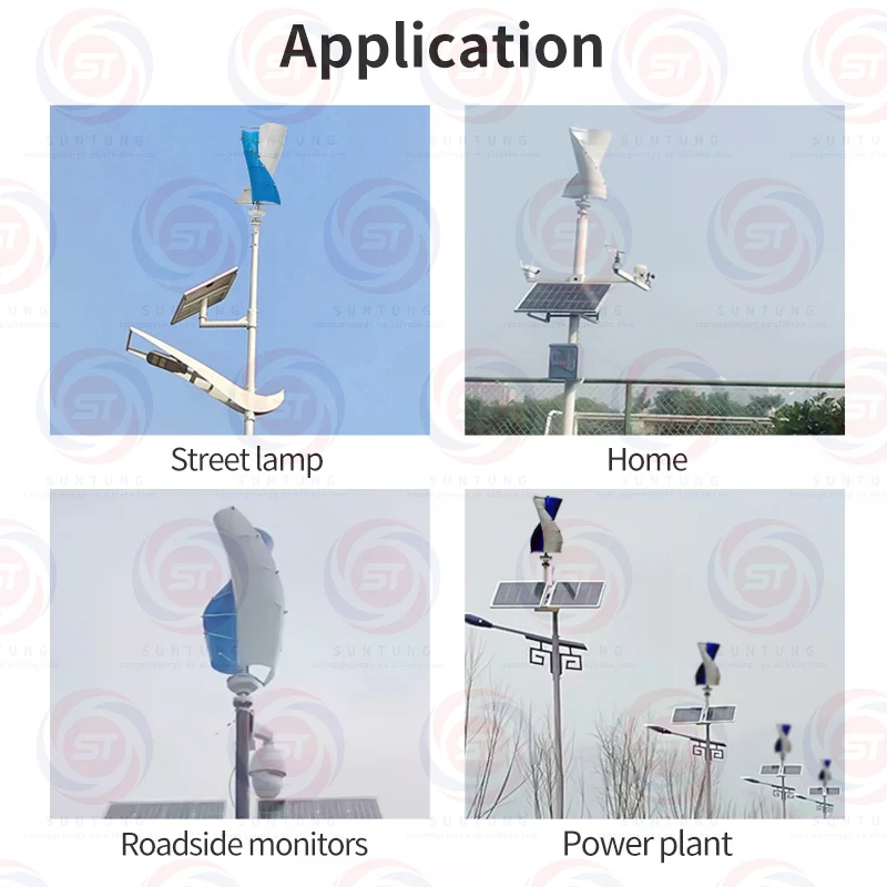 China Custom Made home 100w 200w 500w 1kw vertical wind mills turbine power energy generation generator systems prices