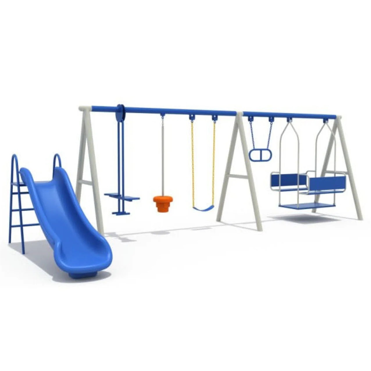 Outdoor Metal Swing Kids Playground Equipment Garden Swing Set For Children