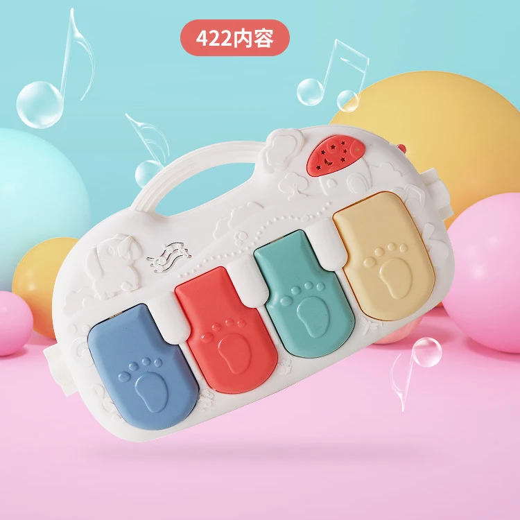 Comfortable Baby Skin-Friendly Colorful Animal Play Mat Baby Activity With Music Piano Game Toy For Newborn Baby