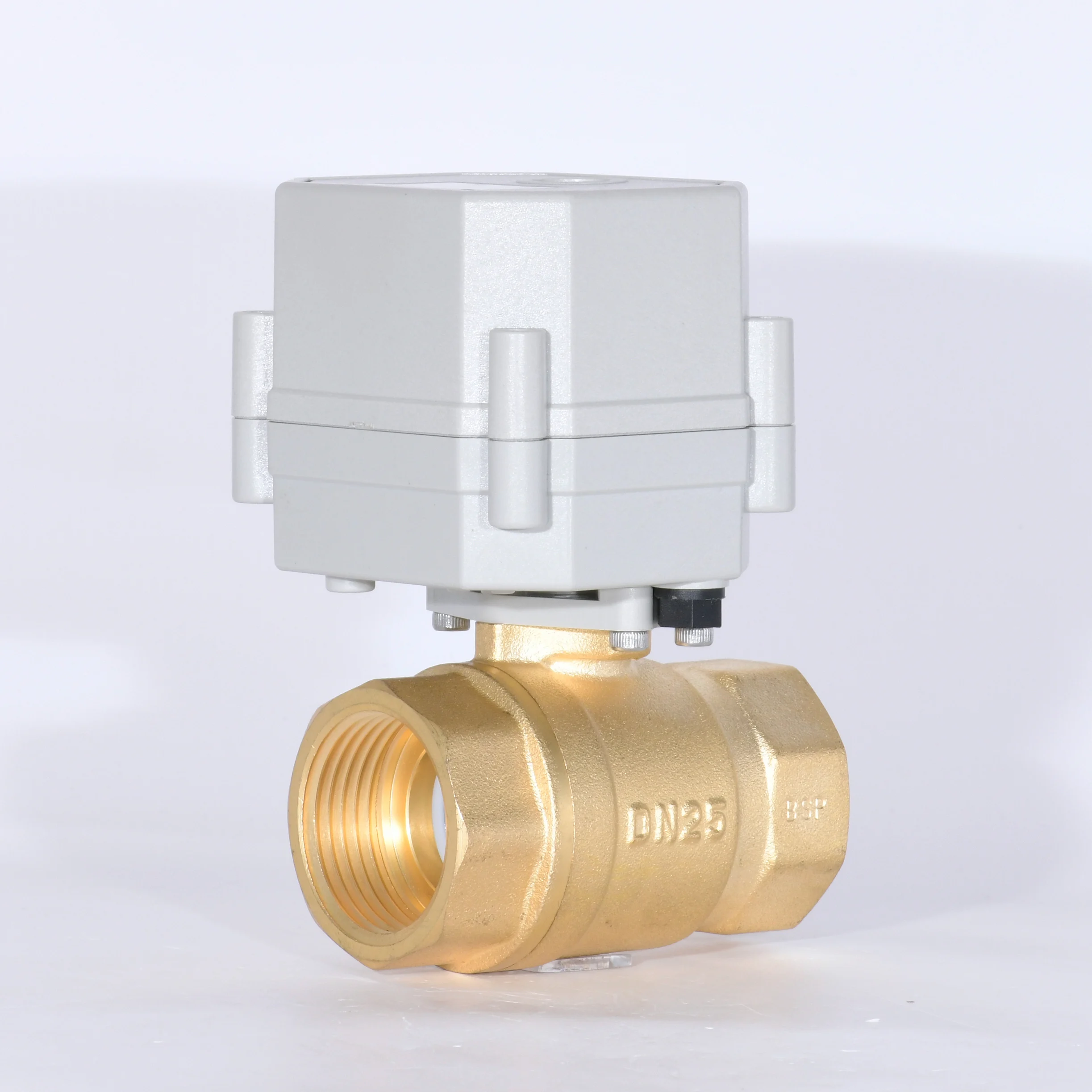CWX-15N stainless steel brass BSP NPT motorized flow control valve 12V electric actuator ball valve 12v 24v 110v 220v