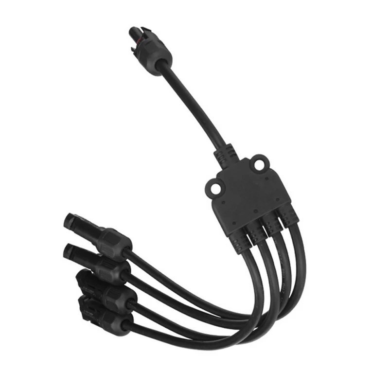IP67 Solar cable parallel connector 4 to 1 Y branch PV connector for solar system