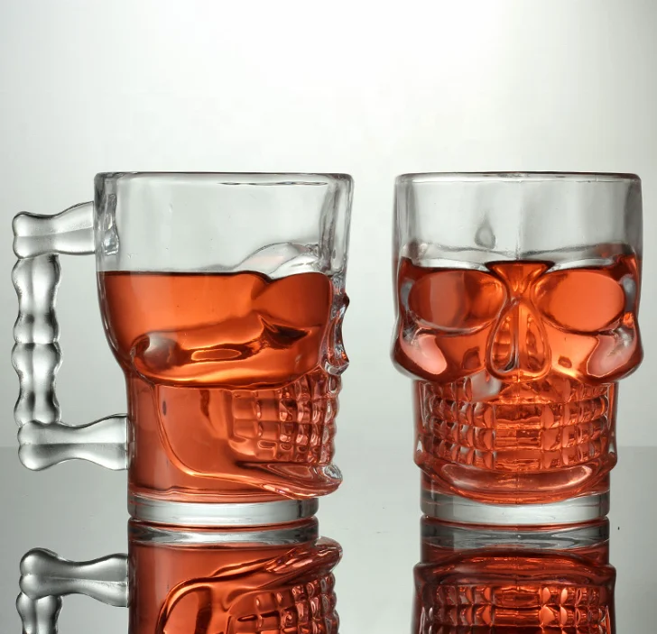 500ml  skull mug grimacing handle mug large draft  beer cup with handles large unleaded water mug