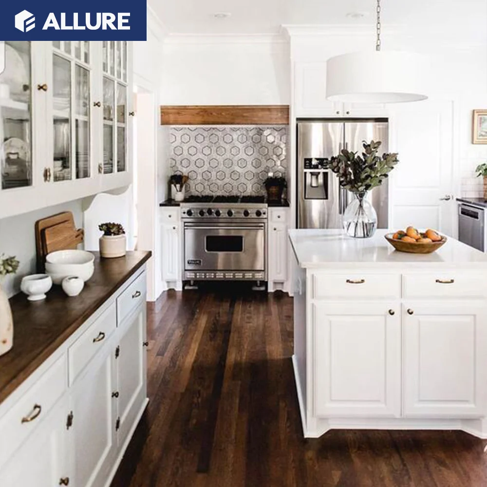 Allure american walnut phenolic laminate polymer rubber modern china guangzhou white oak wood dining room kitchen cabinets