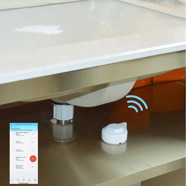 OEM wireless Sensor battery powered Based Water Leak Detection System