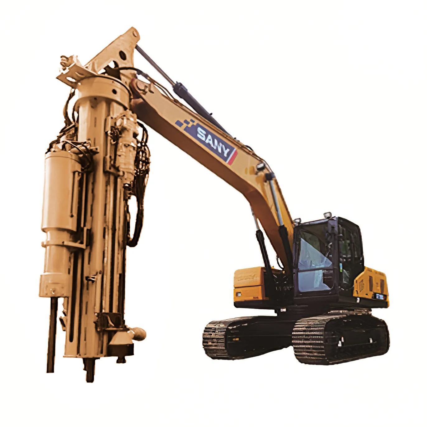 For stone breaking and demolition blasthole drill rig and splitter machine,multi-functional excavator-powered rock splitter