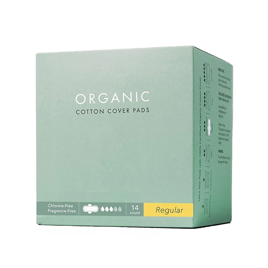 Custom Sanitary Napkin Organic Cotton Cover Pads Ladies Feminine Comfortable Sanitary Pads