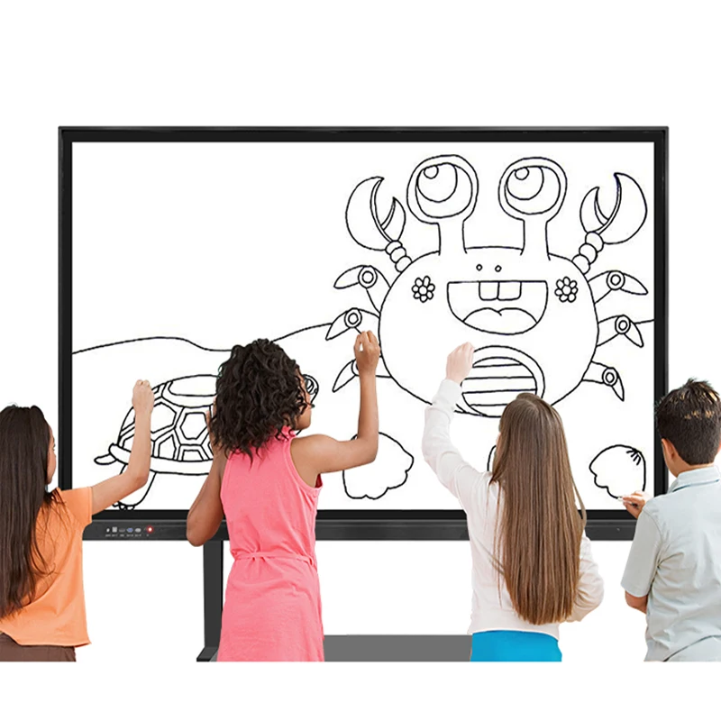 4k UHD display multi touch screen digital board classroom 65 75 86 inch interactive panel for education