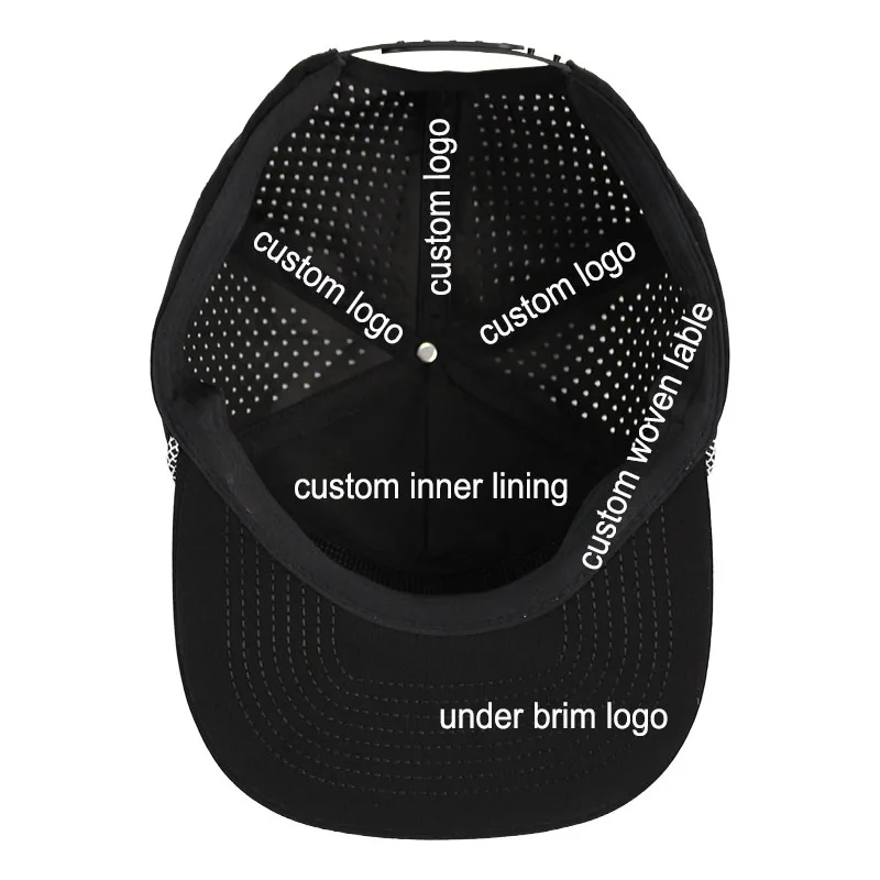 HN10 Luxury 5 panel structured curved brim gorras waterproof embroidered chain stitch golf rope baseball hat cap