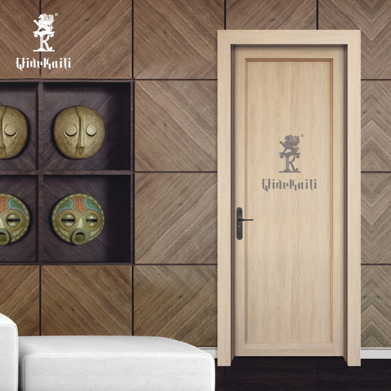 Environmentally Friendly 100% Wood Plastic Composite PVC Interior Toilet Doors for Hotels