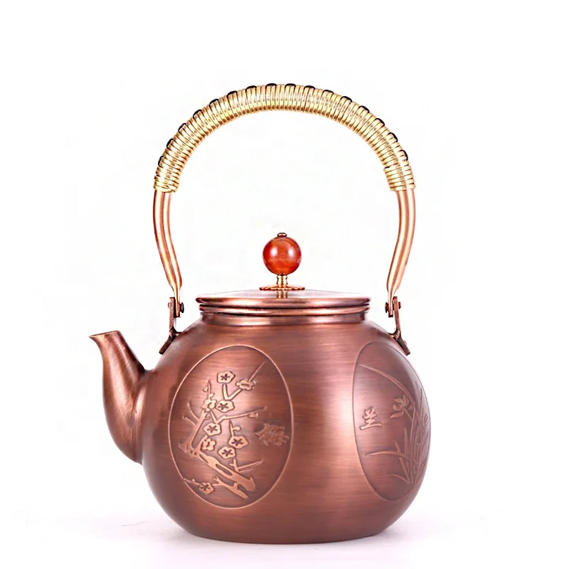 High Quality Customized Brass Or Copper Press Copper Coffee Tea Pot Sets