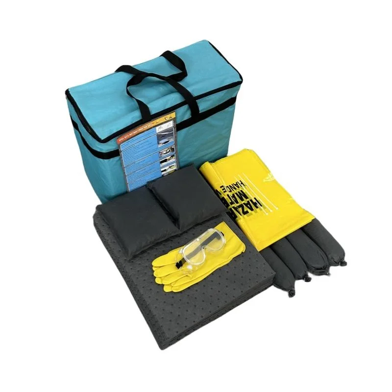 45 Liter Oil Spill Kit Plastic Bag With Zipper For Machine Oil And Water Leaks