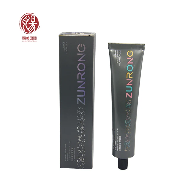 Zunrong salon hair color dye permanent professional cover grey organic natural hair colour cream
