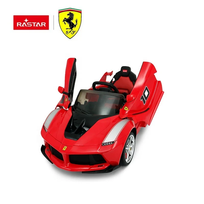 Rastar Baby Ride on Car Ferrari Toy Cars for Kids Plastic Unisex Ride-on for 3-8 Year Olds License Toy Car