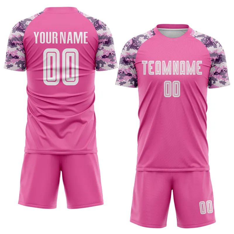 Custom Football Shirt Maker Soccer Jersey Bulk Pink Shorts Youth Soccer Jersey