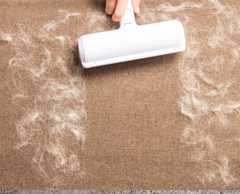 2-Way Cat Dog Pet Roller Fur Away Lint Sticking Reusable Cleaning Brush From Furniture Sofa Clothes Pet Hair Remover Tools