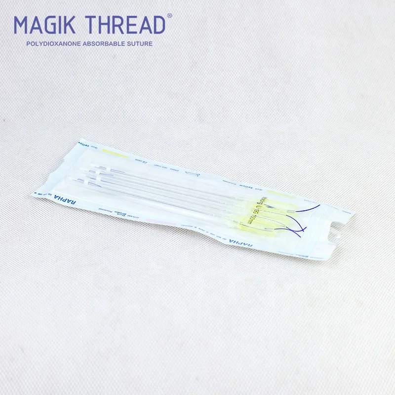 Magik Thread PDO CE Marked best collogen cog 4d L blunt hilos tensores cannula needle thread lifting pdo threads cog suture
