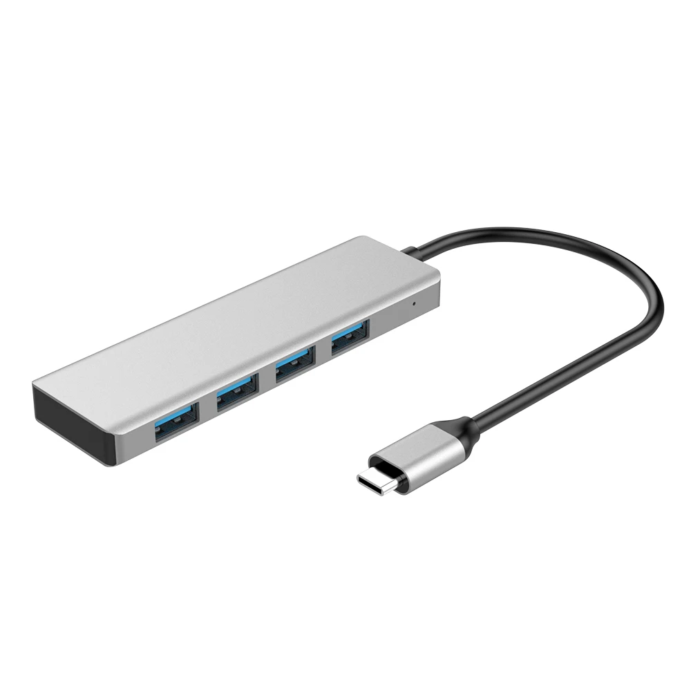 Guanchen 4 Ports USB 3.0 Hub Ultra Slim Data USB Hub for MacBook Mac Pro Mac mini iMac Surface Pro XPS PC Mobile HDD