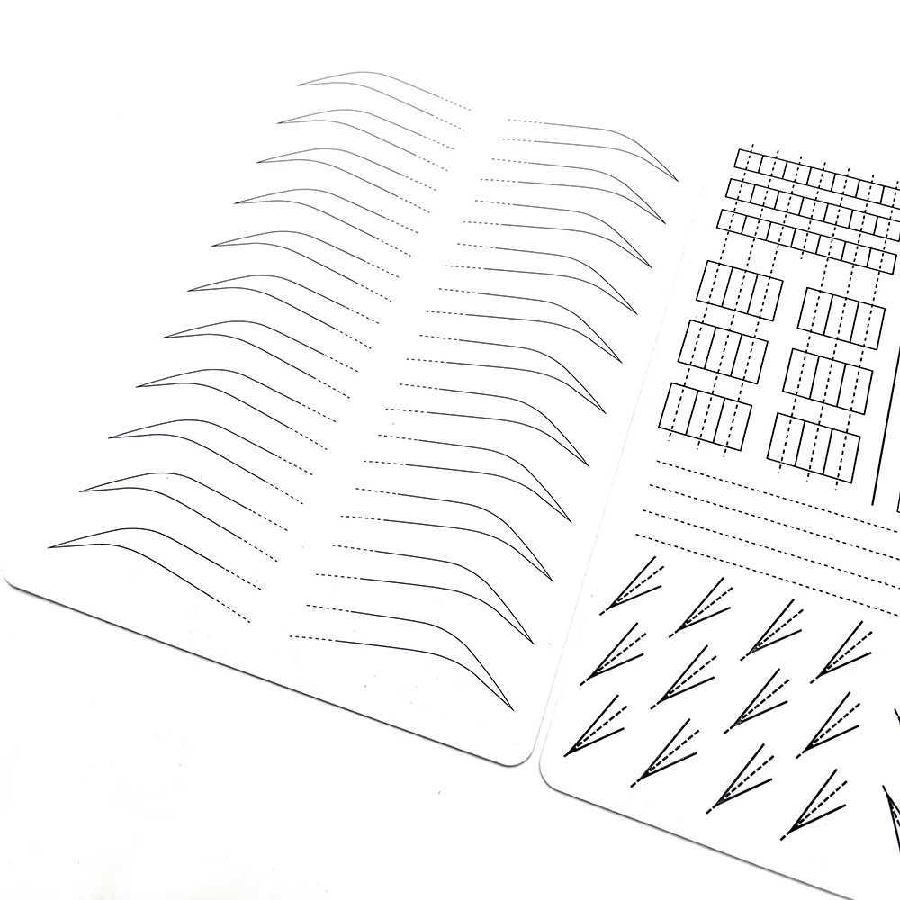 OEM Hot Sale Microblading Supplies Silicone Eyebrows Practice Skin PMU Practice Sheet for Permanent Makeup Course