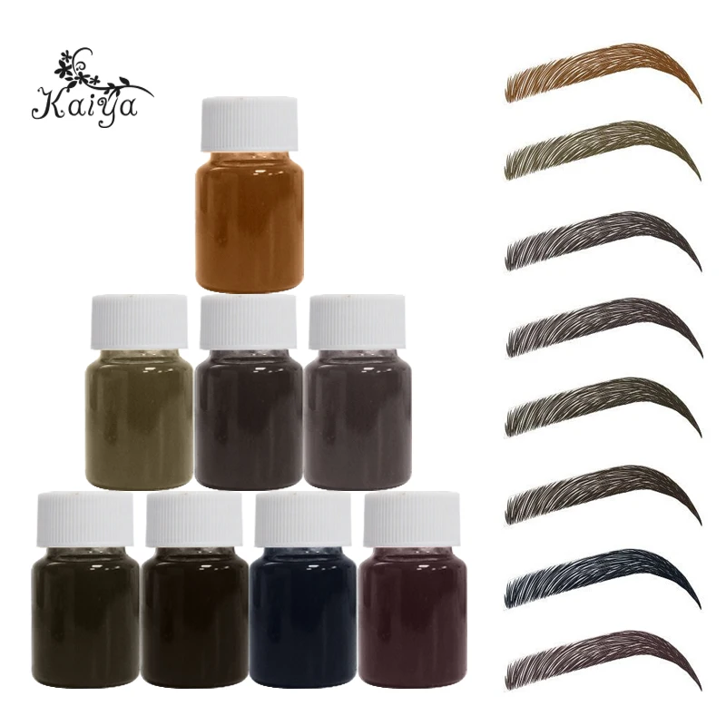 OEM Non Toxic Black Brow Makeup Bulk Ultra Smooth Lightweight Raw Material Eye Brow Tint Waterproof Semi Finish Liquid Eyebrow