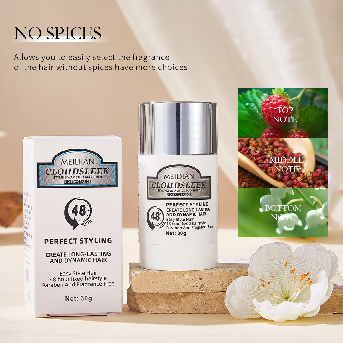 Original Private Label Men Women Hair Gel Styling Products Use Not Greasy Edge Control hair wax stick For Hair Fixed