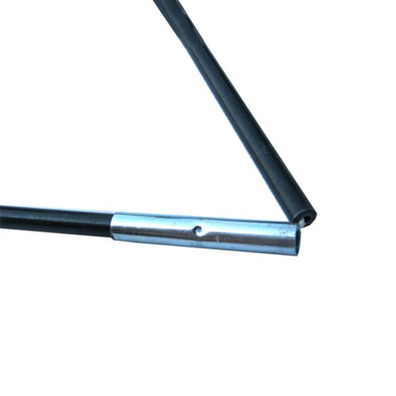 High Strength Rods Flexible Fiberglass Camping Telescoping Tent Pole Stick Light Weight Black Aluminum Rods