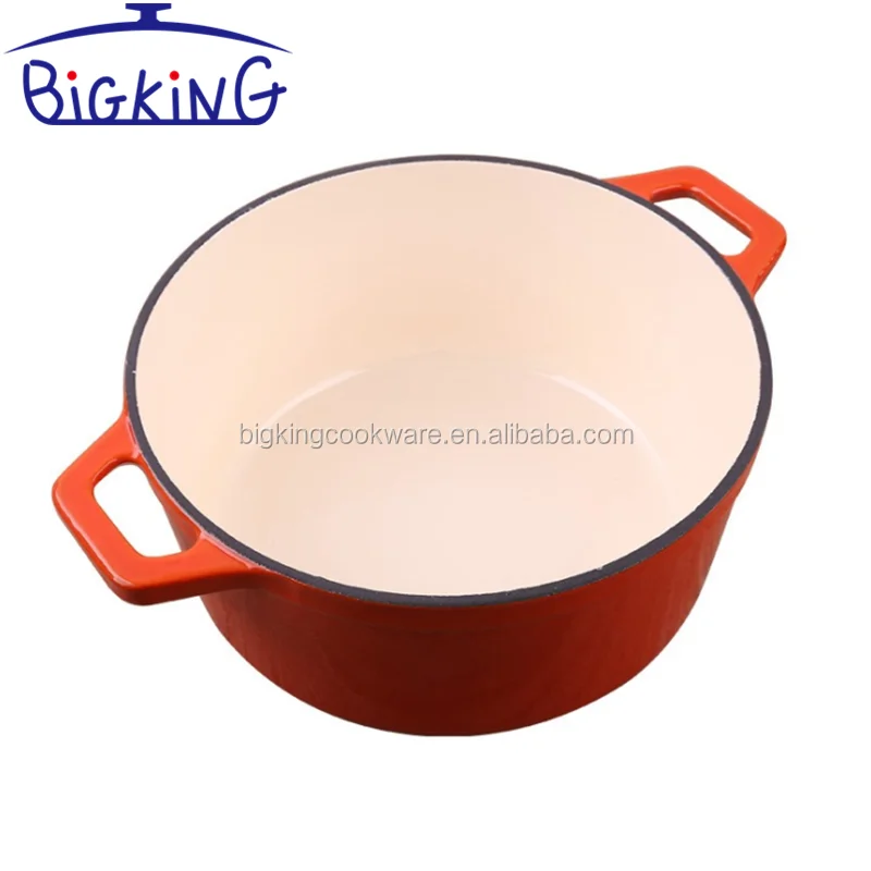 Round Ceramic Enamel Dutch Ovens Pot -Red OEM 5L