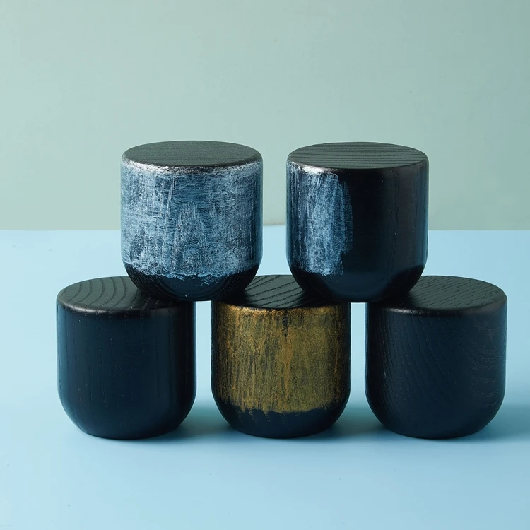 High Quality Custom Cosmetic Packaging Wood Cosmetic Glass Bottle Perfume Cap