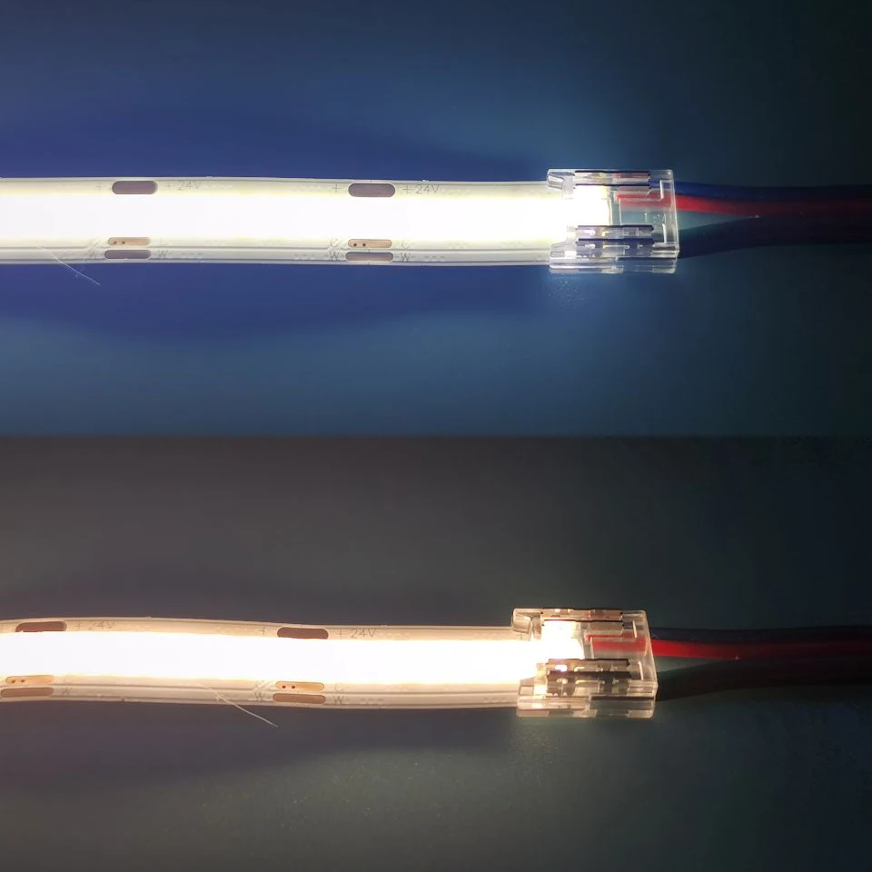 Cob Led Strip Transparent Connectors 2pin CCT RGB RGBW RGBCCT SMD LED Strip 5mm 8mm 10mm 12mm Connector