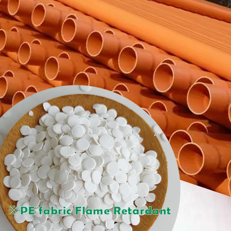 V0 PE flame retardant masterbatch for polyethylene pipe extrusion/christmas tree/artificial flower/plastic grass