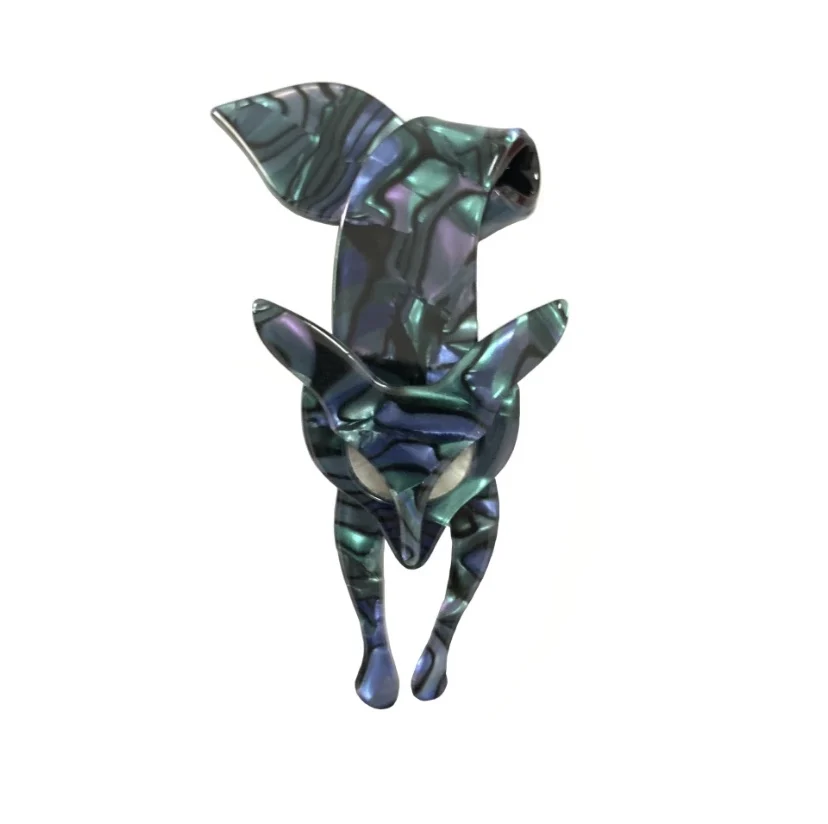 
Luxury Popular Christmas Woman Jewellery Accessories Animal Acrylic Fox Brooch Breast Suit Hats Dress Accessory Vintage Brooch 