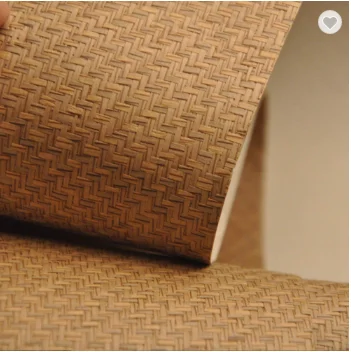 MYWIND Beige Brown  Wallcoverings Natural Paper-weave Wallpaper For Interior decoration