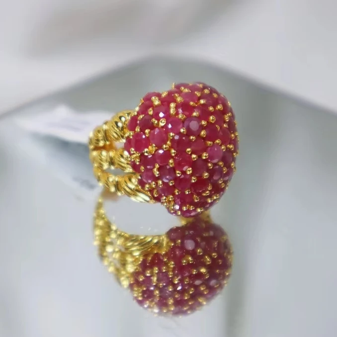 stunning ruby engagement rings exquisite and dazzling for women authentic real ruby for sale