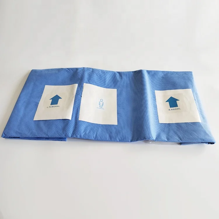 Customized Disposable Angiography Surgical Kit Sterile Angiography Set /Kit With Surgical Drape and Gown