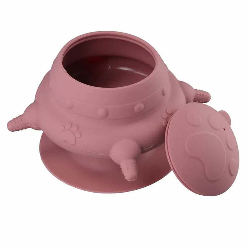 New Arrival  Silicone Puppy Suction Nursing Feeder with 4 Nipples, 240ML Pet Feeding Station for Kittens, Puppies and Rabbits