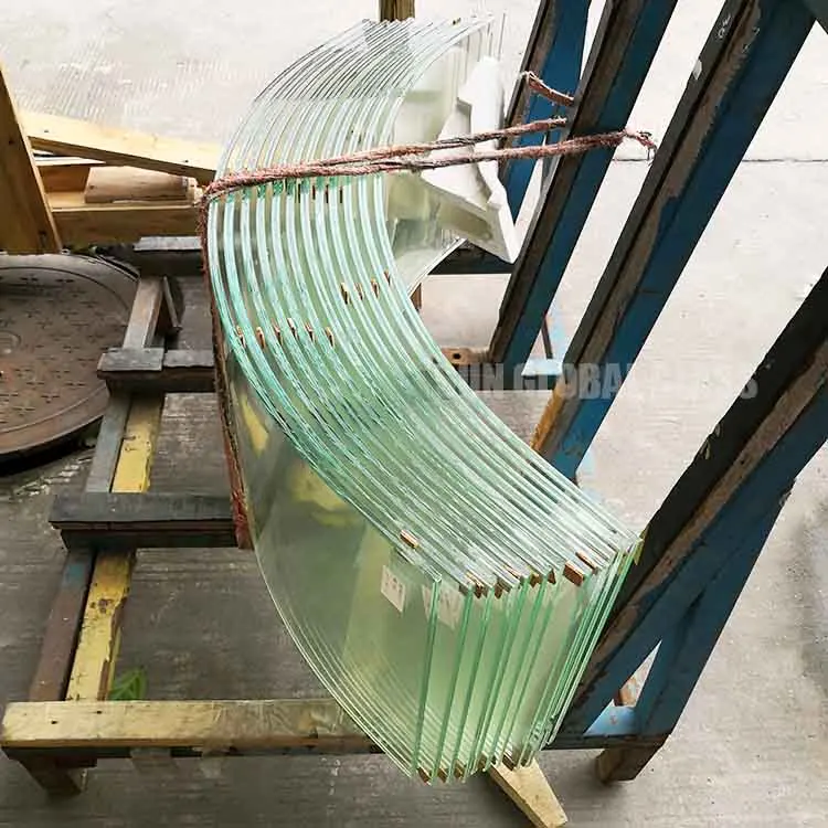 Curved tempered laminated glass awning safety bend toughened glass canopy skylight building price china manufacturer