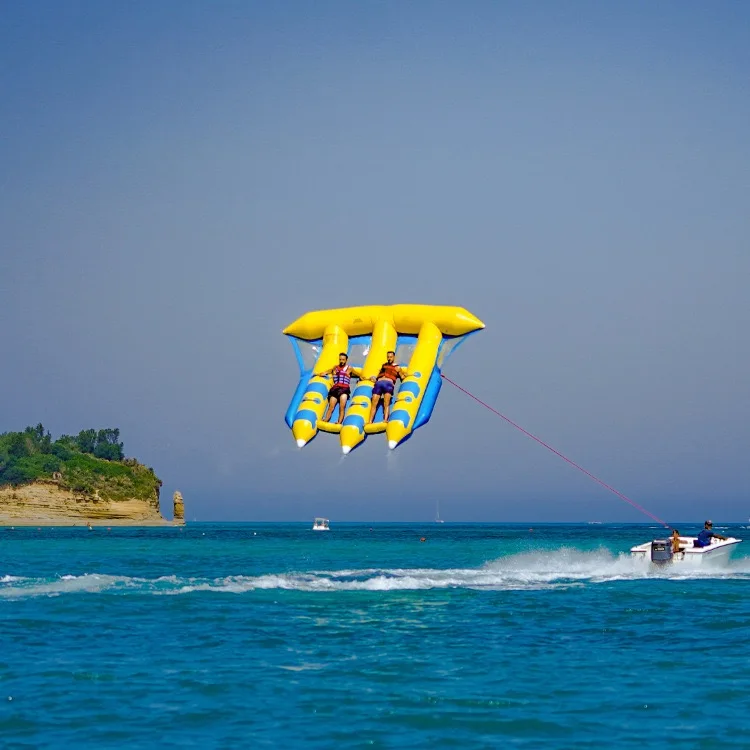 Factory Price Inflatable Water Sport Fly Fish Flying Fish Towable Tube Banana Boat Water Play Sea Equipment