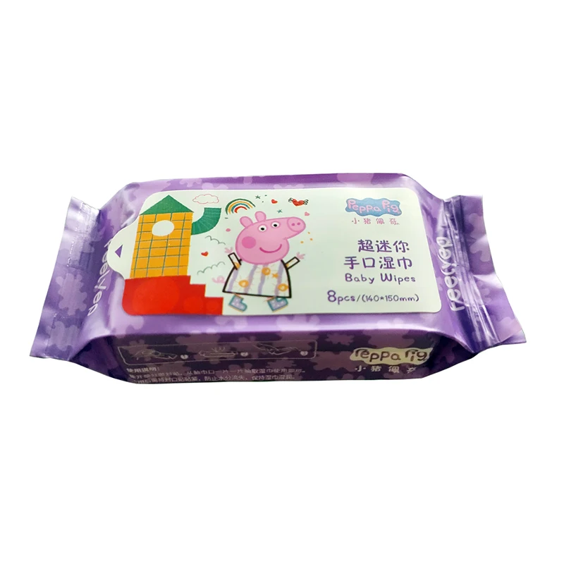 Organic biodegradable sensitive waterwipe Natural travel Size compostable washable Wet Set English case perfume Free Baby Wipe