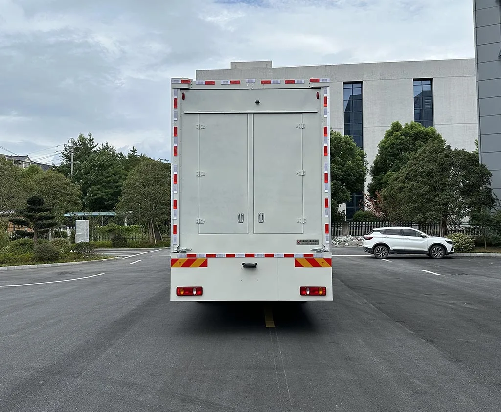 outdoor live events are with lighting and audio systems Mobile stage truck vehicle