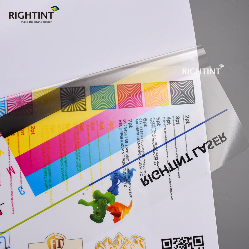 A3+ Transparent Clear Synthetic Paper PP Waterproof Self-adhesive Vinyl Synthetic Sticker Paper for Laser Printer