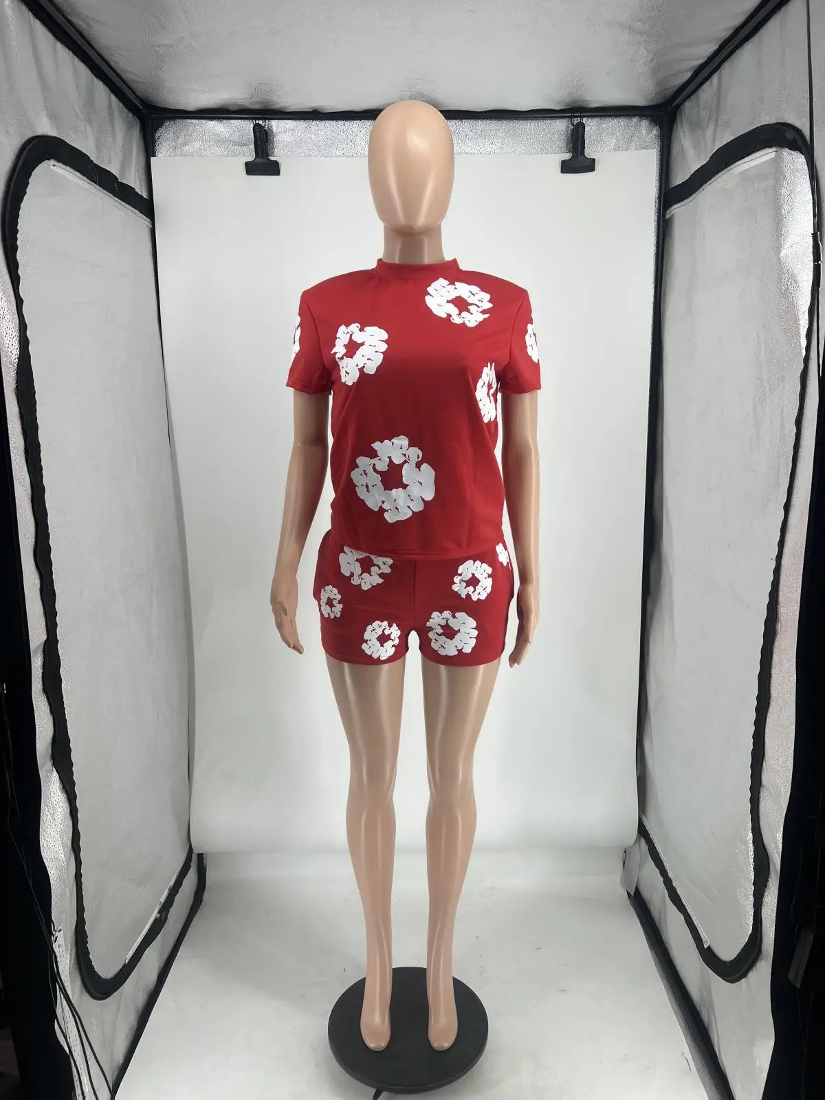 2024 designer spring summer clothes women  wear print 2 piece set women two piece bike short set women classy shorts set