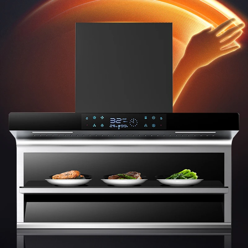 7-shape 900mm range hood  smart smoke extractor hood cooker chimney exhaust range hood  for kitchen