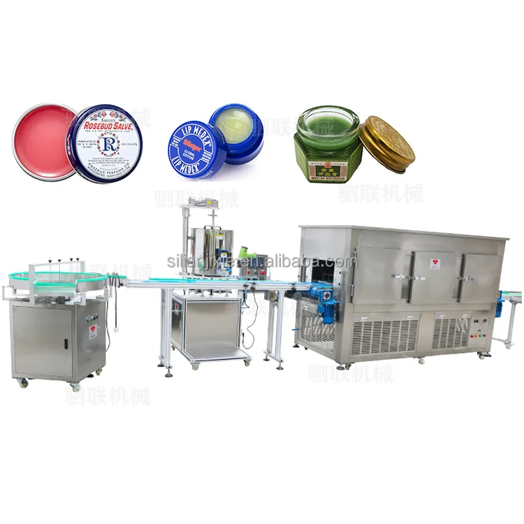 SiLian  Factory  Customized 4 head paste and liquid  fully automatic  production line For  Paste Ointment Cooling oil Foundation